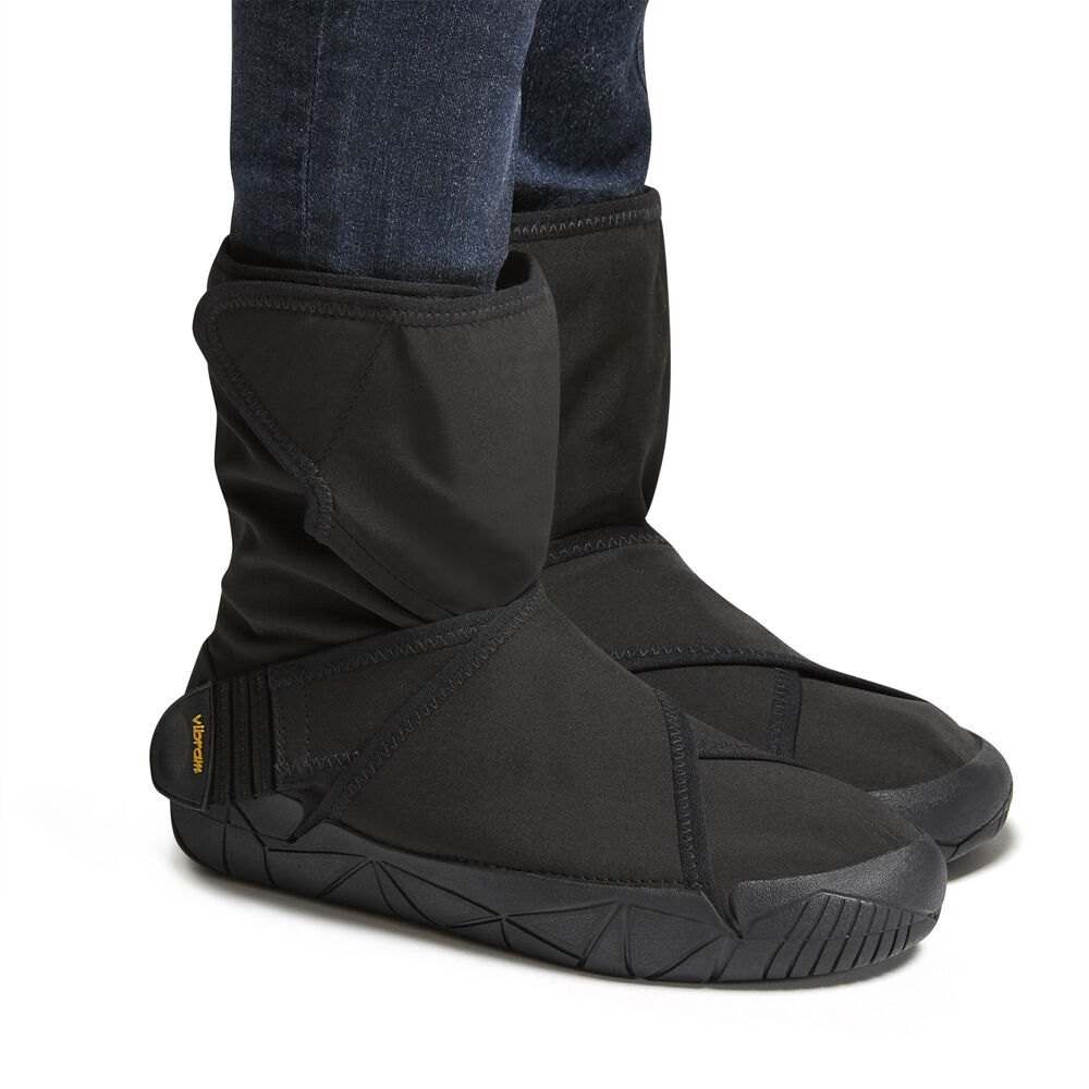 Vibram Furoshiki Womens Boots - Black - Oslo WP Vibram Arctic Grip - 68130-JXHY